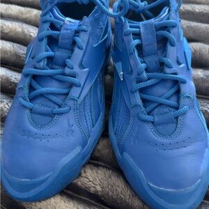Vibrant Blue Lace-Up Sneakers